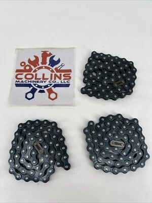 (Lot of 3) KMC Chain 1/2x1/8 inch 60 Links per Chain 180 Total w/ 3x Master Link - Image 1 of 4