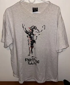 Vintage University Of Illinois Fighting Illini T Shirt Adult Size L Soffe Tag - Picture 1 of 3