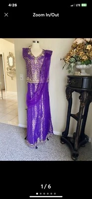 New Lehengah Choli Dupatta Set Brocade - Image 1 of 4