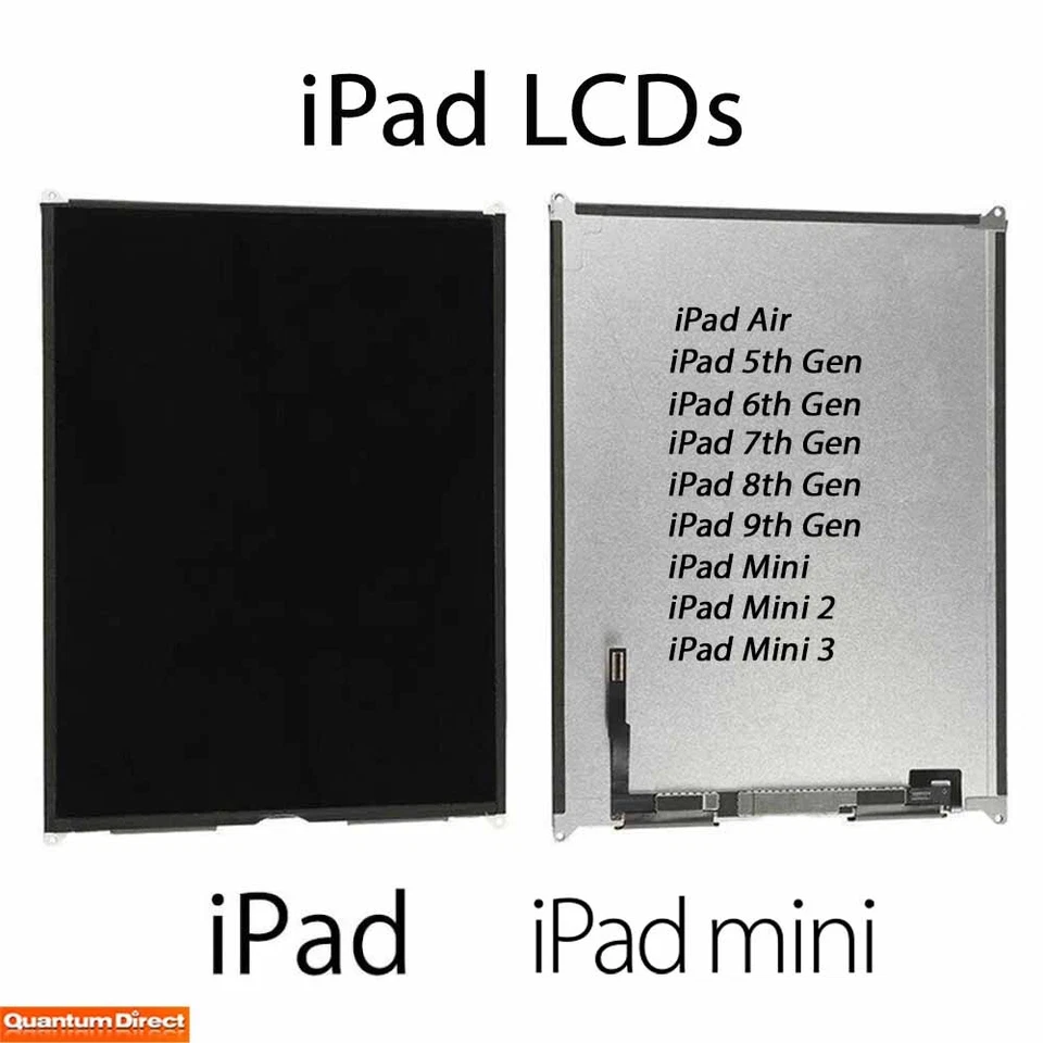 iPad Air, 5, 6, 7, 8, 9, iPad Mini 1/2/3 Retina LCD Display Bildschirm Ersatz - Bild 1 von 1