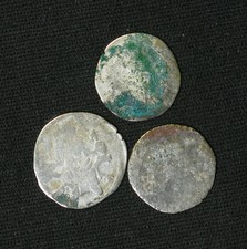Lot of 3 Hungary Denar Charles I Károly Róbert 1307-1342 Ostrich Silver Coins