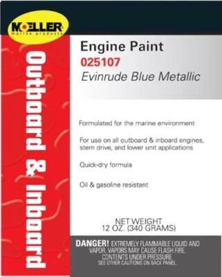 Pintura Moeller Evinrude azul metálico 25107 Foto 1 de 4