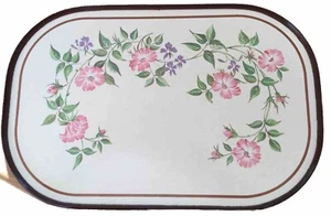Vintage BHS House & Home Floral Oval Melamin Tablett 44x29cm Portofrei - Bild 1 von 2