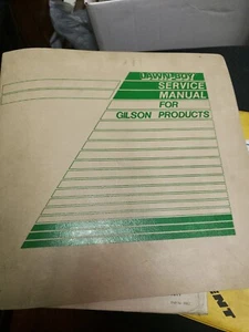 Gilson lawn-boy service manual Tiller lawn tractor garden tractor vintage dealer - Picture 1 of 14