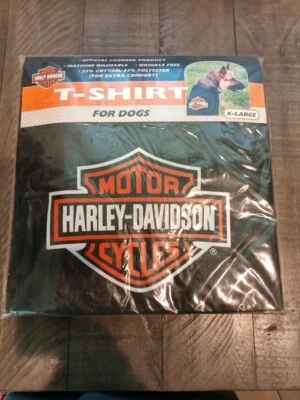 Camiseta Harley Davidson Perro Negra Naranja Talla XL NUEVA Foto 1 de 2