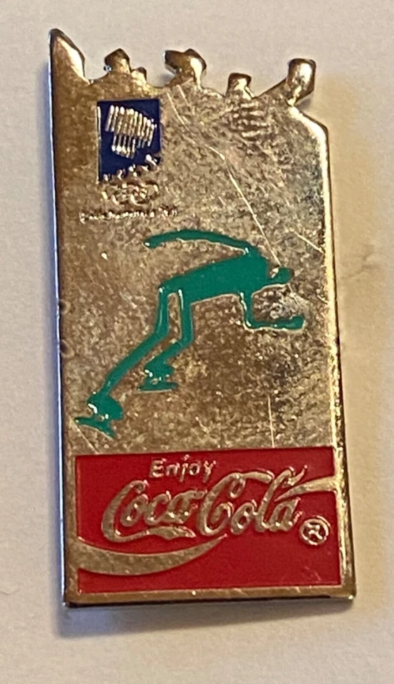 LILLEHAMMER 1994 - COCA COLA SPEED SKATING OLYMPIC SPONSOR PIN - Image 1 of 1
