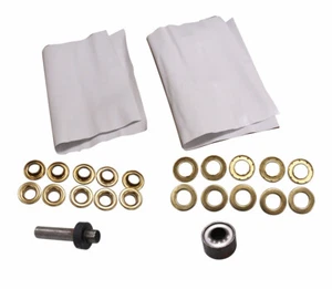 Kit de ojal de 42 mm para tienda de poste premium con reparación de parches de vinilo de alta resistencia - Imagen 1 de 6