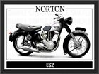 NORTON ES2 Motorcycle Poster Laminated A4 Poster
