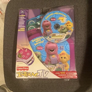 Fisher-Price InteracTV Celebrate With Barney Birthday 2004 Rare New DVD HiT - Picture 1 of 6