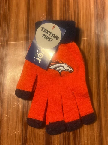 NFL Denver Broncos Forever Collectibles Mittens Gloves Texting Tips Sports NEW Cover