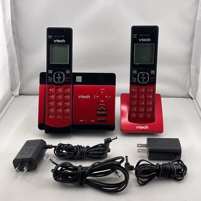 Беспроводной телефон VTech CS5129-26 2 трубки с цифровой системой ответа - красный - Изображение 1 из 4