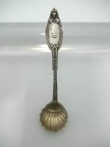 Kenilworth by Albert Coles Coin Silver Salt Spoon. GW Shell Bowl.  3 3/4"  S-325 - Picture 1 of 12