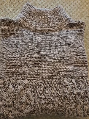 Suéter tejido con cable manga larga púrpura Simply Vera Wang talla XS para mujer Foto 1 de 4