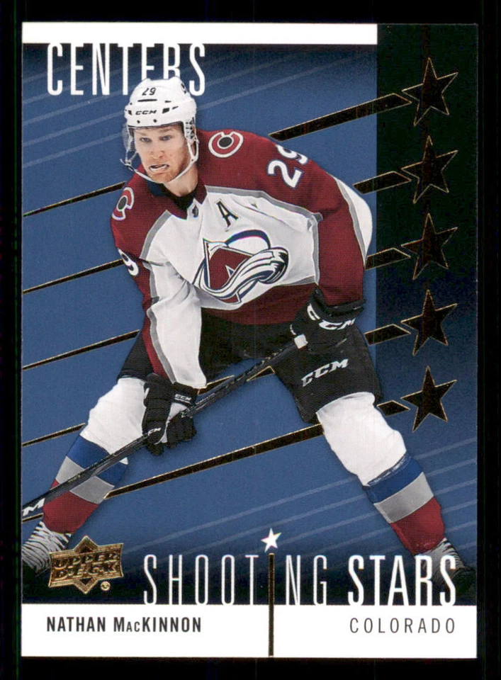 2019-20 Upper Deck Shooting Stars Centers #SSC5 Nathan MacKinnon - Image 1 of 2