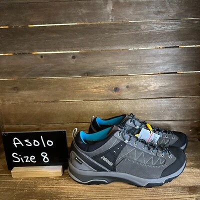 Nuevo Con Etiquetas Para Mujer Asolo Pipe GV GTX Gris Aire Libre Senderismo Zapatos Tenis Talla 8 M Foto 1 de 4