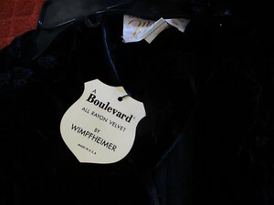 Fashions By Marilyn Damen SM Boulevard Viskose Samt WIMPFHEIMER Maxikleid schwarz - Bild 1 von 9