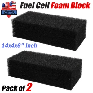 Set of 2 Fuel Cell Foam Block, 14x4x6" Inch Single Anti-Slosh Pump Gas Fuel Cell - Picture 1 of 6