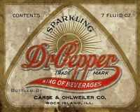 3 HAND HOLDS DR PEPPER 10 2 4 BOTTLE 22" HEAVY DUTY USA MADE METAL ADV SIGN 