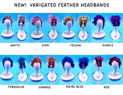 Se adapta a todas las muñecas de moda hechas a mano DISEÑADOR DIADEMAS PLUMAS VARIADAS ¡¡NUEVAS!!! Foto 1 de 4