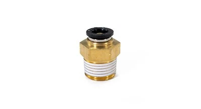 HORNBLASTERS 1/2" Male NPT to 3/8" Push to Connect Brass Fitting - Accepts 3/8" Air Line