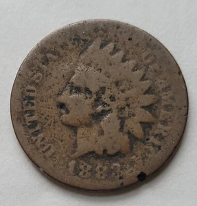 1883 US Indian Head kleine One Cent Kupfermünze - Bild 1 von 2