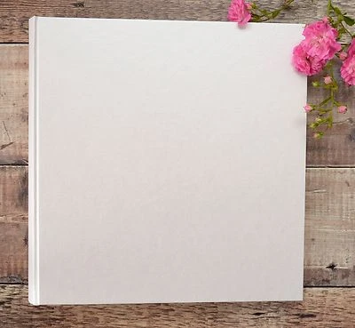Extra Large Photo Album. DIY Photo Album. Plain, Blank Ivory Photograph Album. - Image 1 of 4