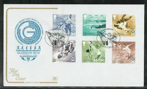 Gran Bretaña Grande-Bretagne FDC 2014 - Glasgow XX Juegos de la Commonwealth - Imagen 1 de 1