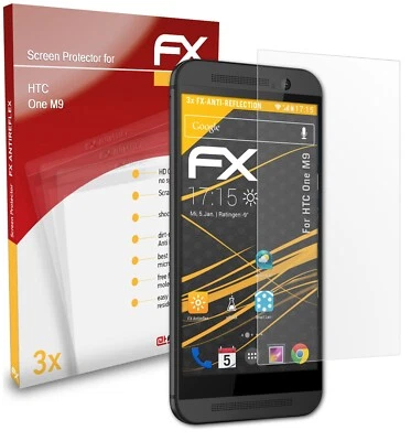 atFoliX 3x Protezione Pellicola dello Schermo per HTC One M9 opaco&antiurto - Immagine 1 di 4