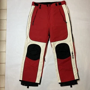 ⚡️TE408 e. a. s. boardwear Men’s Sz L Snowboarding Ski Pants Red Black B10 - Picture 1 of 11