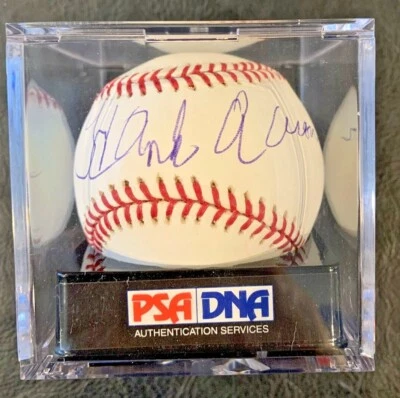 Hank Aaron SIGNED PSA/DNA 9 Baseball Autographed Auto OMLB PSA/DNA #H40544 Nice  - Image 1 of 4