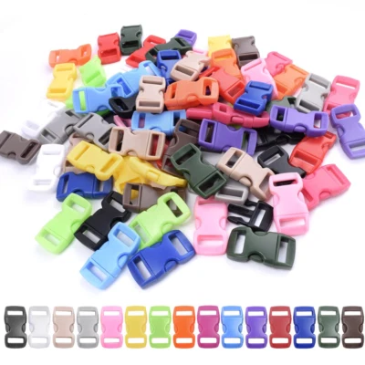 GOOBETTER Plastic Nylon Side Release Buckles 25 Colors 15/20/25/30mm For Webbing Straps