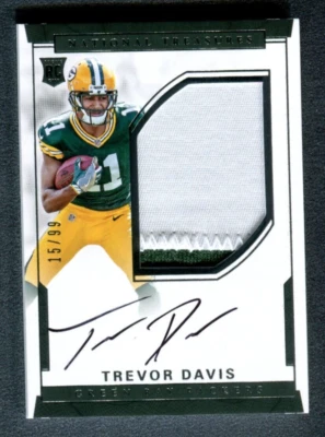 2016 National Treasures #138 Trevor Davis Patch Autograph 15/99 RC A47 160 - Image 1 of 2