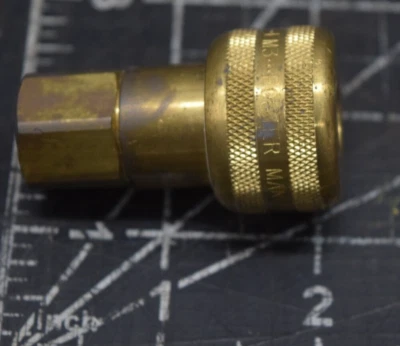 Accesorios de manguera de aire de acoplamiento rápido Foster FM3003 - 1/4" NPT hembra x 1/4" latón M Foto 1 de 3