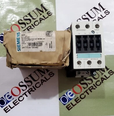 SIEMENS 3RT1034 1BW40 50AMP POWER CONTACTOR VOLTAGE 48VDC FREE FAST SHIPPING - Image 1 of 4