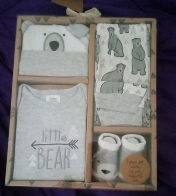 Baby Shower gift set In A Box Baby Boy Newborn - 6 Months Bear Layette  - Image 1 of 4