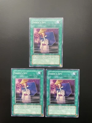 Yugioh Shien's Spy CRV-EN044 1st Edition Common LP/MP X3 - Image 1 of 2