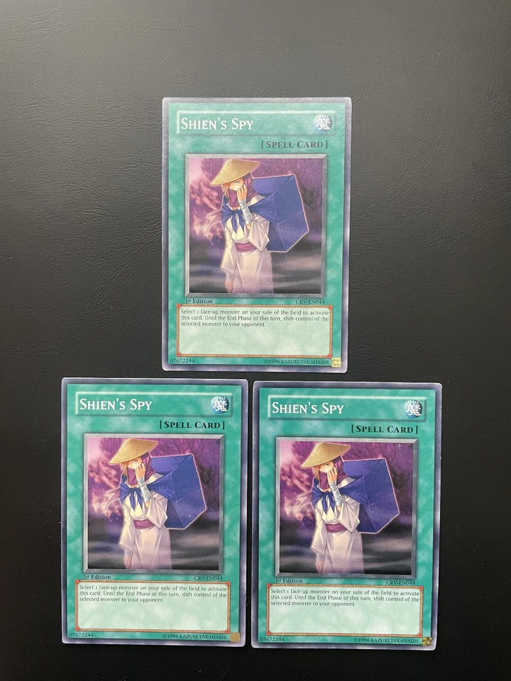 Yugioh Shien's Spy CRV-EN044 1st Edition Common LP/MP X3 - Image 1 of 2