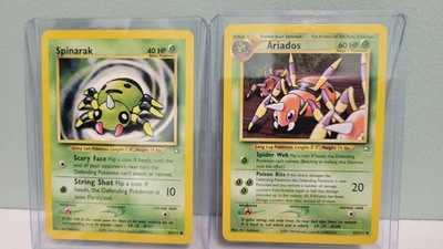 Pokemon TCG Spinarak & Ariados Neo Genesis Unlimited LP - Image 1 of 4