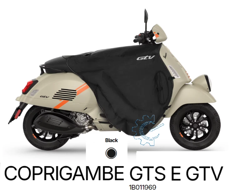 TELO COPRIGAMBE ORIGINALE PIAGGIO VESPA GTS 125-300/GTV TUTTI MODELLI - Immagine 1 di 1