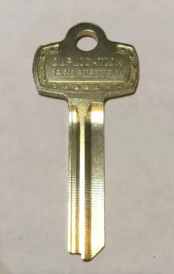 Best Ilco Key Blank A1114B, Stamped "Duplication Prohibited" Bag Of 10 - Image 1 of 1