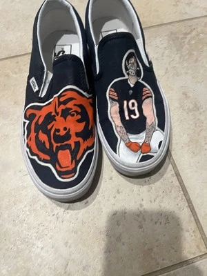 Chigaco Bears Vans Zapatos Hombres 6.5 Mujeres 8 Tenis de Skate Multicolor Lona   Foto 1 de 4