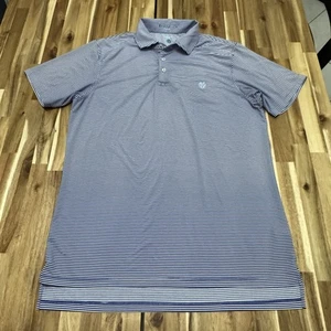 Conway Farms Polo Shirt Mens M Draddy Sport Blue Performance Stretch Golf - Picture 1 of 4