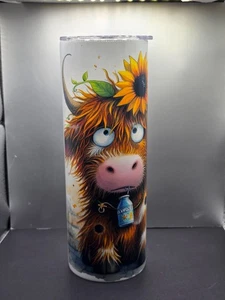 Cute Cow Saying Sublimated Tumbler 20oz Admit It Life Would Be Boring Without Me - Picture 1 of 3