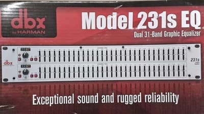 DBX 231s Dual Channel 31-Band Graphic Equalizer Switchable ±6 or ±15 dB 2U EQ - Image 1 of 4