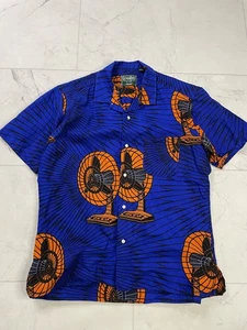 Vitamhe Gitman Bros Mets Fan Short Sleeve Collar Camo Shirt Size Large USA - Picture 1 of 13