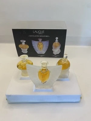 LALIQUE Les Falcons Sylphide Sirenes Les Elfes 2000 ~ 2002 Miniature Perfume Set - Image 1 of 4