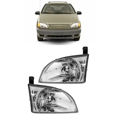 Пара фар для 2001 2002 2003 Toyota Sienna пассажирские и водительские - Изображение 1 из 4