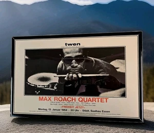 Max Roach 1964 German Framed Concert Poster - Picture 1 of 2