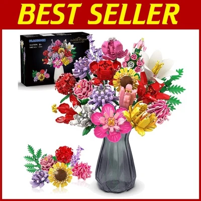 Botanical Flower Bouquet Building Set - Image 1 of 4