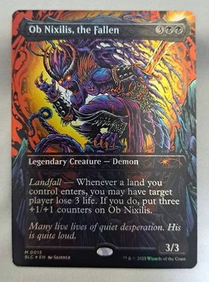 Ob Nixilis the Fallen Foil Magic The Gathering Secret Lair card used - Image 1 of 2